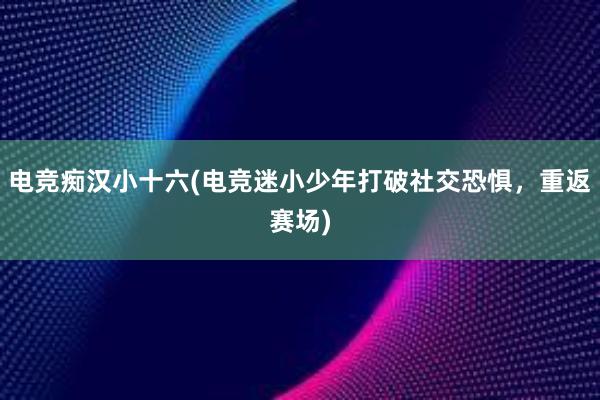 电竞痴汉小十六(电竞迷小少年打破社交恐惧，重返赛场)