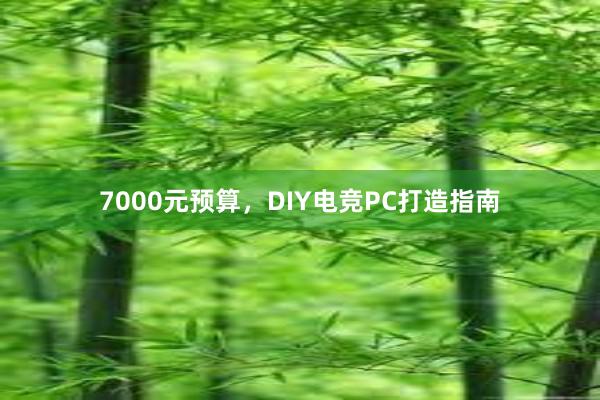 7000元预算，DIY电竞PC打造指南