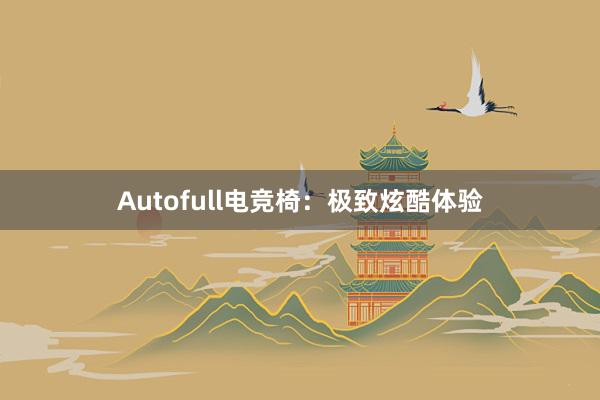 Autofull电竞椅：极致炫酷体验