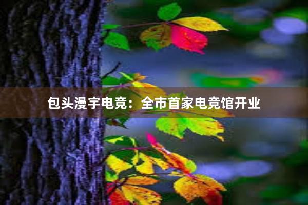 包头漫宇电竞：全市首家电竞馆开业